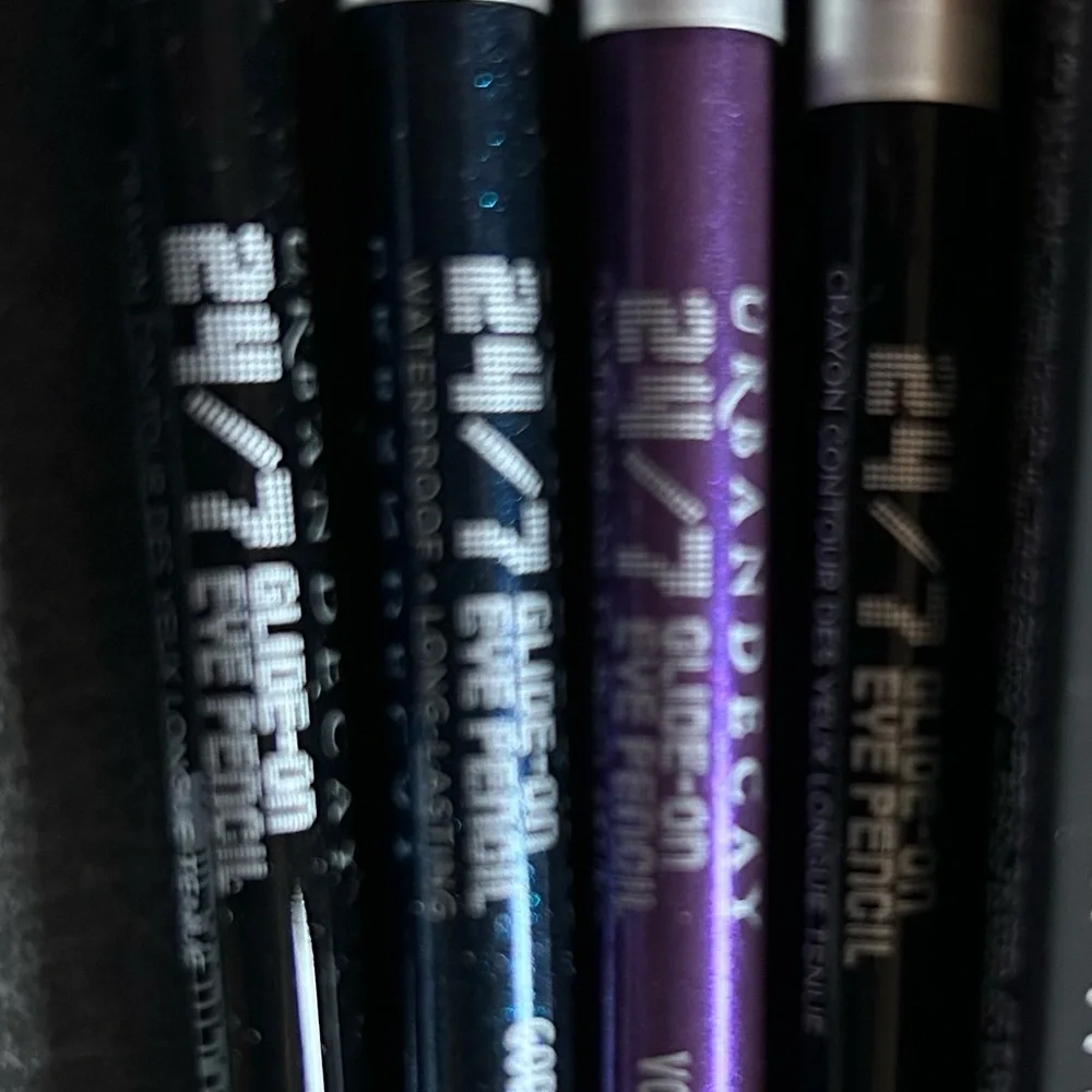 New lot of 6 NARS Urban Decay Eyeliner Travel Black Zero Goddess Voodoo 24/7